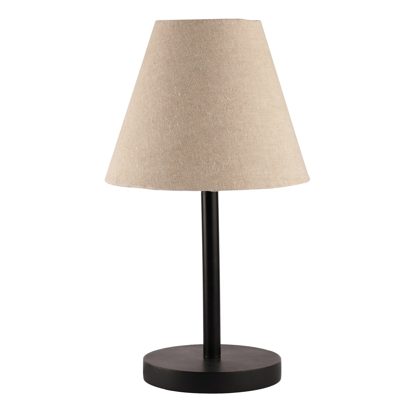 Black Bedside Lamp with Fabric Shade Minimalist Lamp for Bedroom, Living Room & Office – Warm Ambient Nightstand Light(Beige) - Image 10