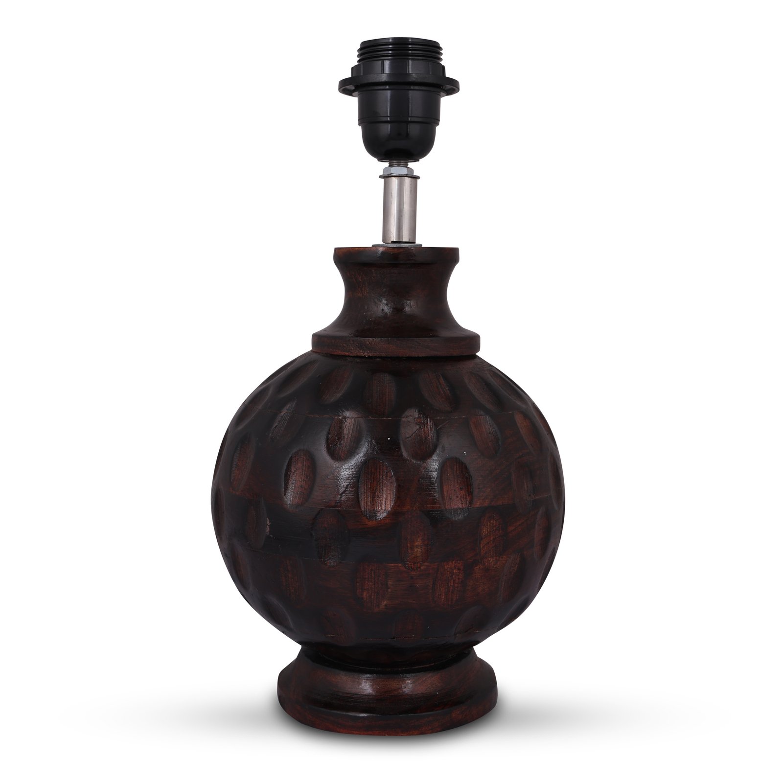 Rustic Wooden Bedside Table Lamp with Linen Shade – Traditional Night Lamp for Home Décor, Pack Of 1(Orange Texture) - Image 13