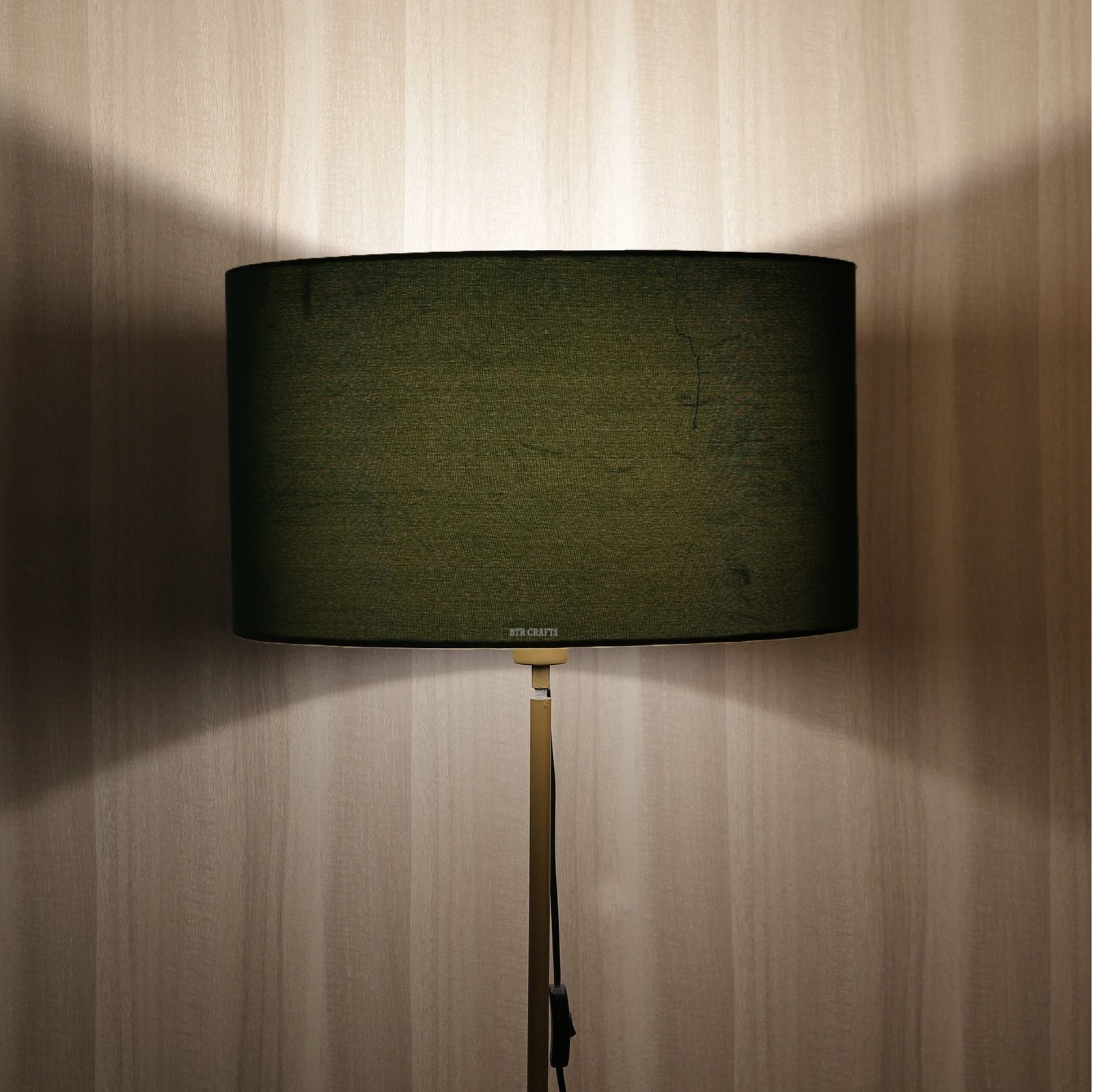 18 Inches Drum Lamp Shade, Suitable For Table and Floor Lamp(DARK GREEN)