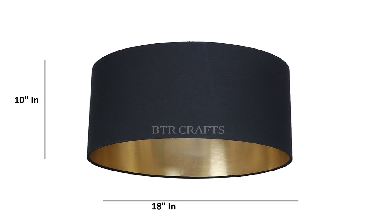 18 Inches Drum Lamp Shade, Suitable For Table and Floor Lamp(INNER GOLD) - Image 3