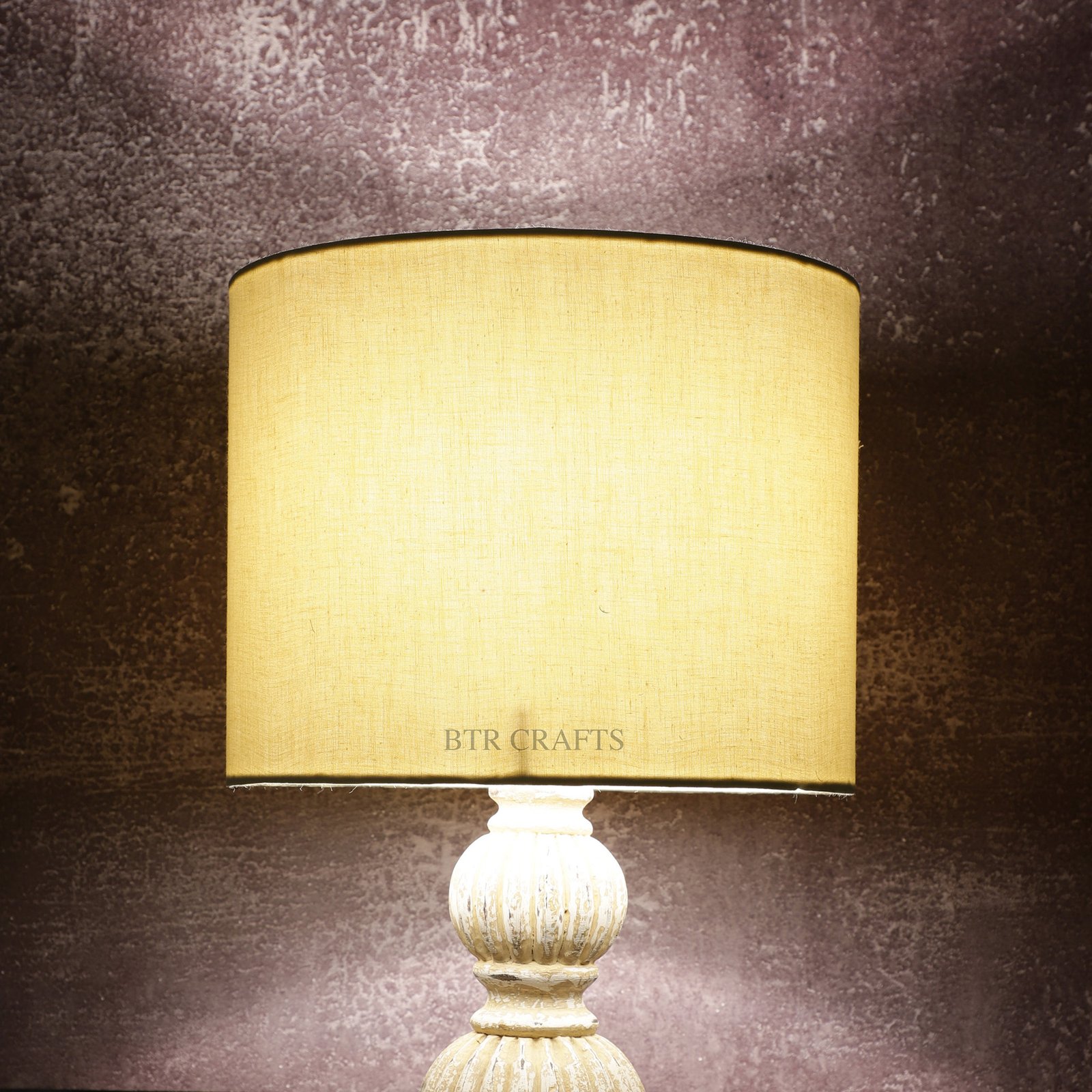 10 Inches Drum Lamp Shade, Suitable For Table and Floor Lamp(Pale Yellow)