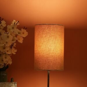 Beige Color Cylinder Lamp Shade Suitable For Table Lamp