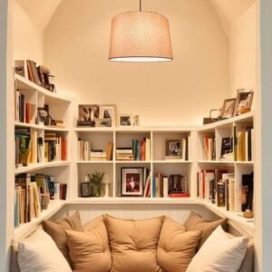 Pack of 2 |12'' Flex Hanging Shade, Decorative Light Lamp for Living Room, Home, Bedroom, Home Décor Lightning, Black/Silver Canopy