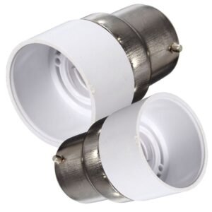B22 to E14 Light Bulb Adapter | Bayonet to Small Edison Screw Converter Socket (Pack of 50)